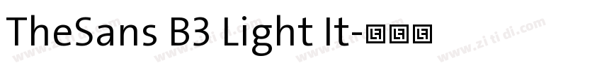 TheSans B3 Light It字体转换